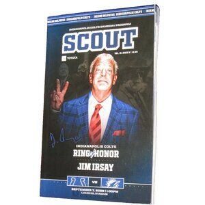 Jim Irsay Ring Of Honor Indianapolis Colts Scout Program Magazine Book 9/7/25